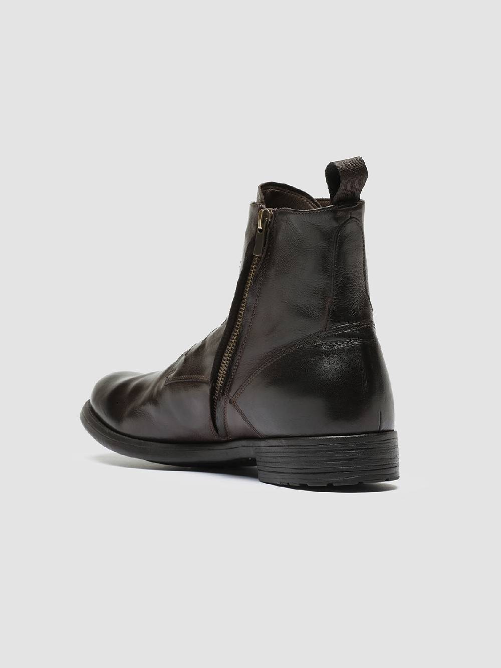 Officine Creative HIVE 051 Stivali Zip in Pelle Marrone ACQUISTA ORA