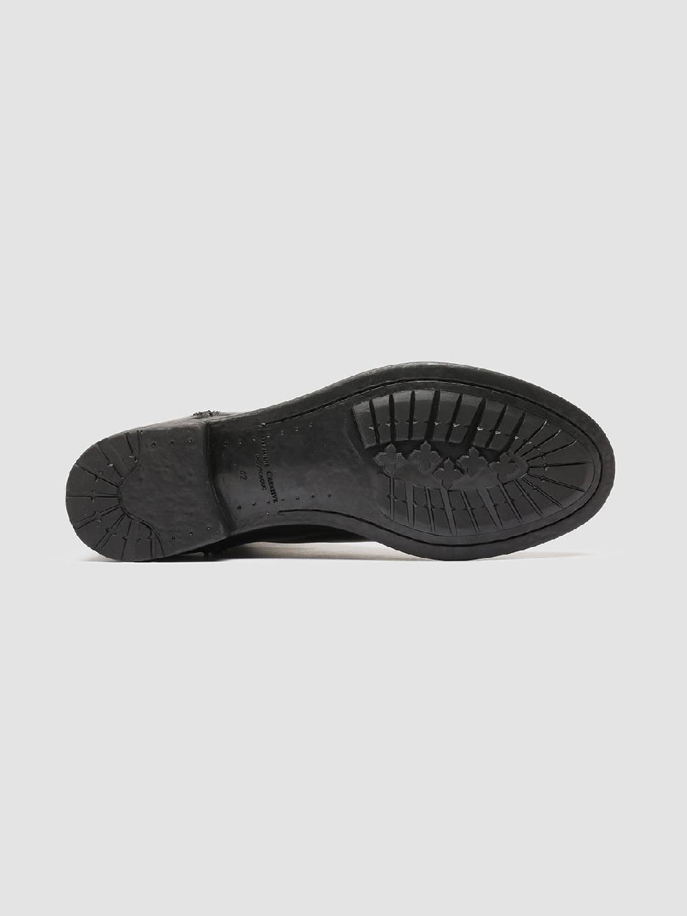 Officine Creative HIVE 054 Stivali Zip in Pelle Nera Ultimi due giorni