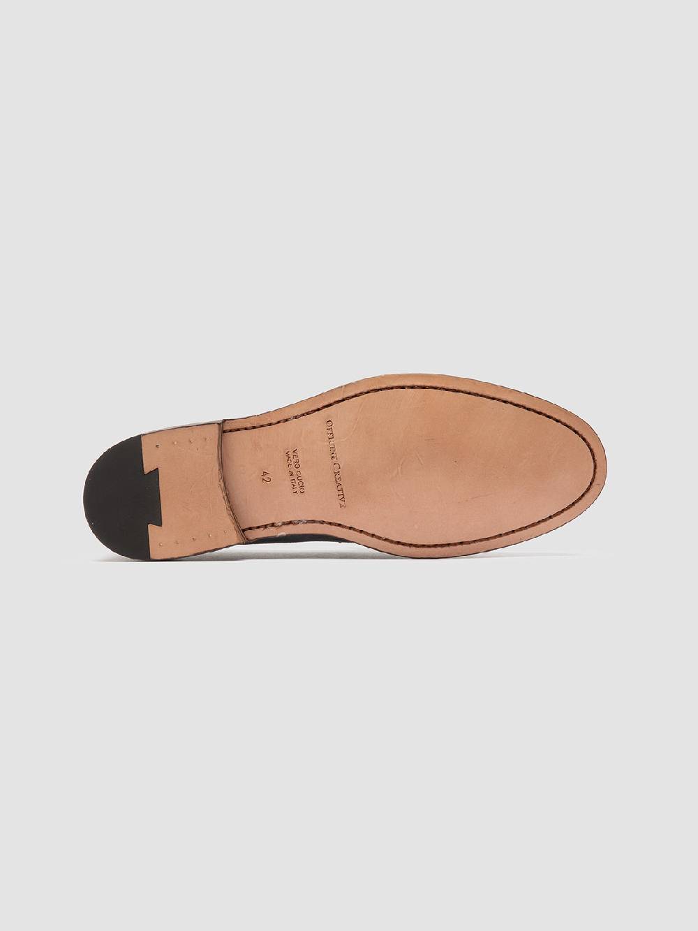 Officine Creative OPERA 001 Mocassini Penny in Pelle Scamosciata Grigia Fino al 65% di sconto