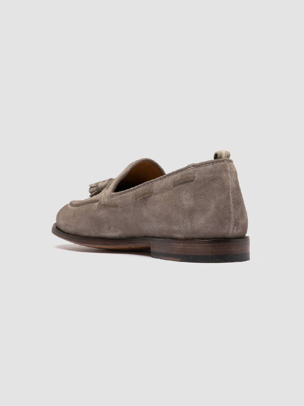 Officine Creative OPERA 002 Mocassini con Nappine in Camoscio Tortora Offerta speciale della fabbrica