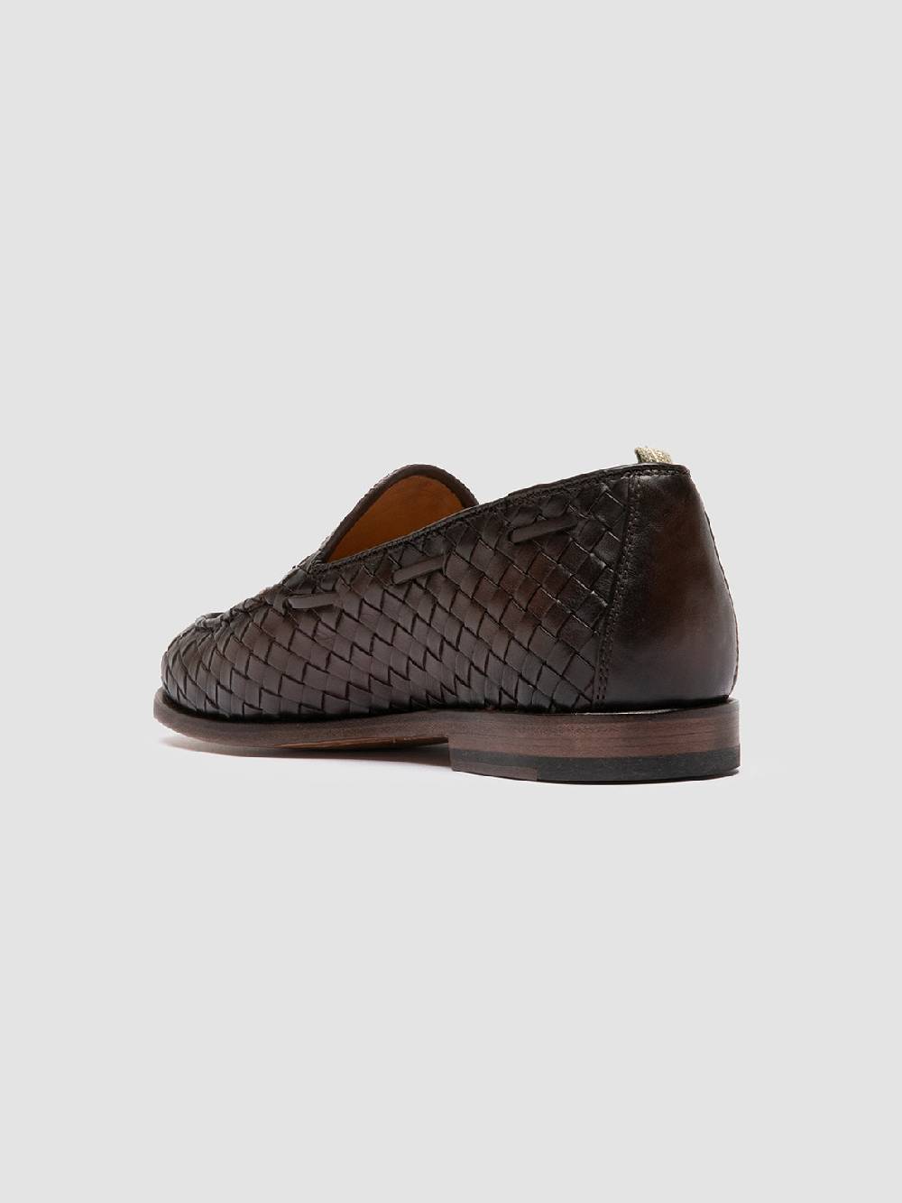 Officine Creative OPERA 004 Mocassini con Nappine in Pelle Marrone Fino al 55% di sconto