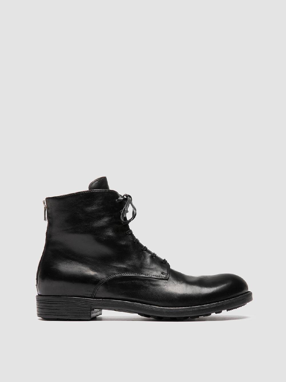 Officine Creative SARGEANT 003 Stivali Stringati in Pelle Nera Solo un giorno rimasto