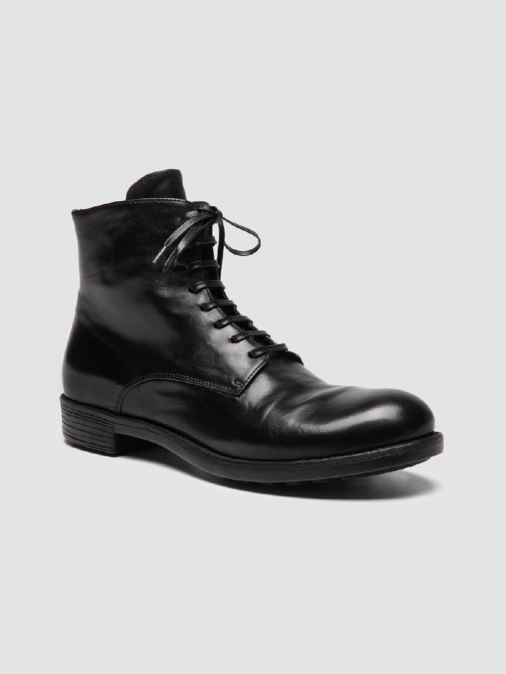 Officine Creative SARGEANT 003 Stivali Stringati in Pelle Nera Solo un giorno rimasto