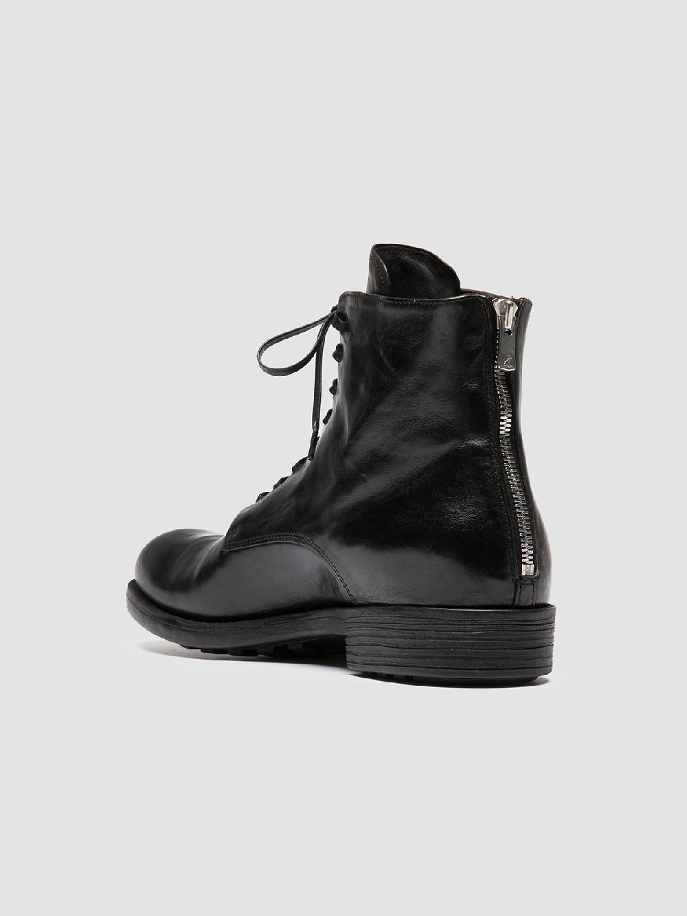 Officine Creative SARGEANT 003 Stivali Stringati in Pelle Nera Solo un giorno rimasto