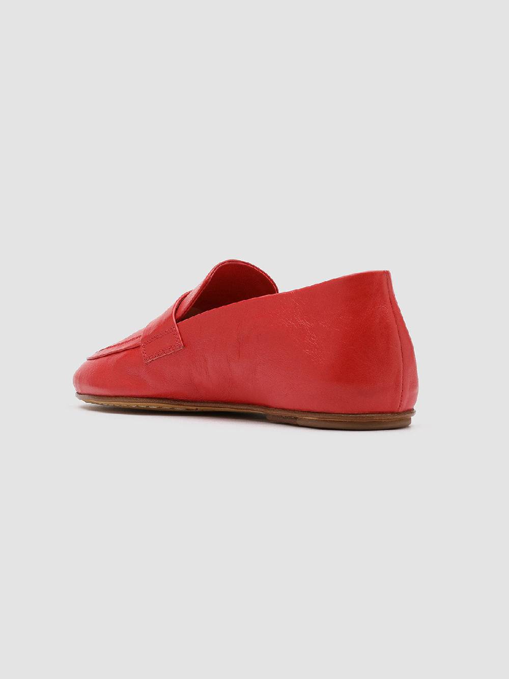 Officine Creative BESSIE 004 Mocassini in Pelle Rossa Trasporto libero internazionale