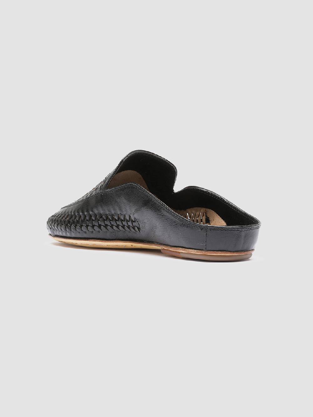 Officine Creative BESSIE 008 Sabot in Pelle Nera Officina