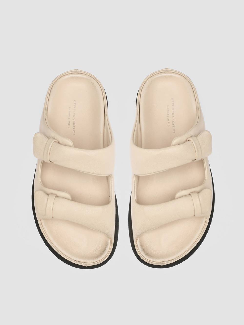 Officine Creative CHORA 101 Sandali in Pelle Bianca Esporta salva