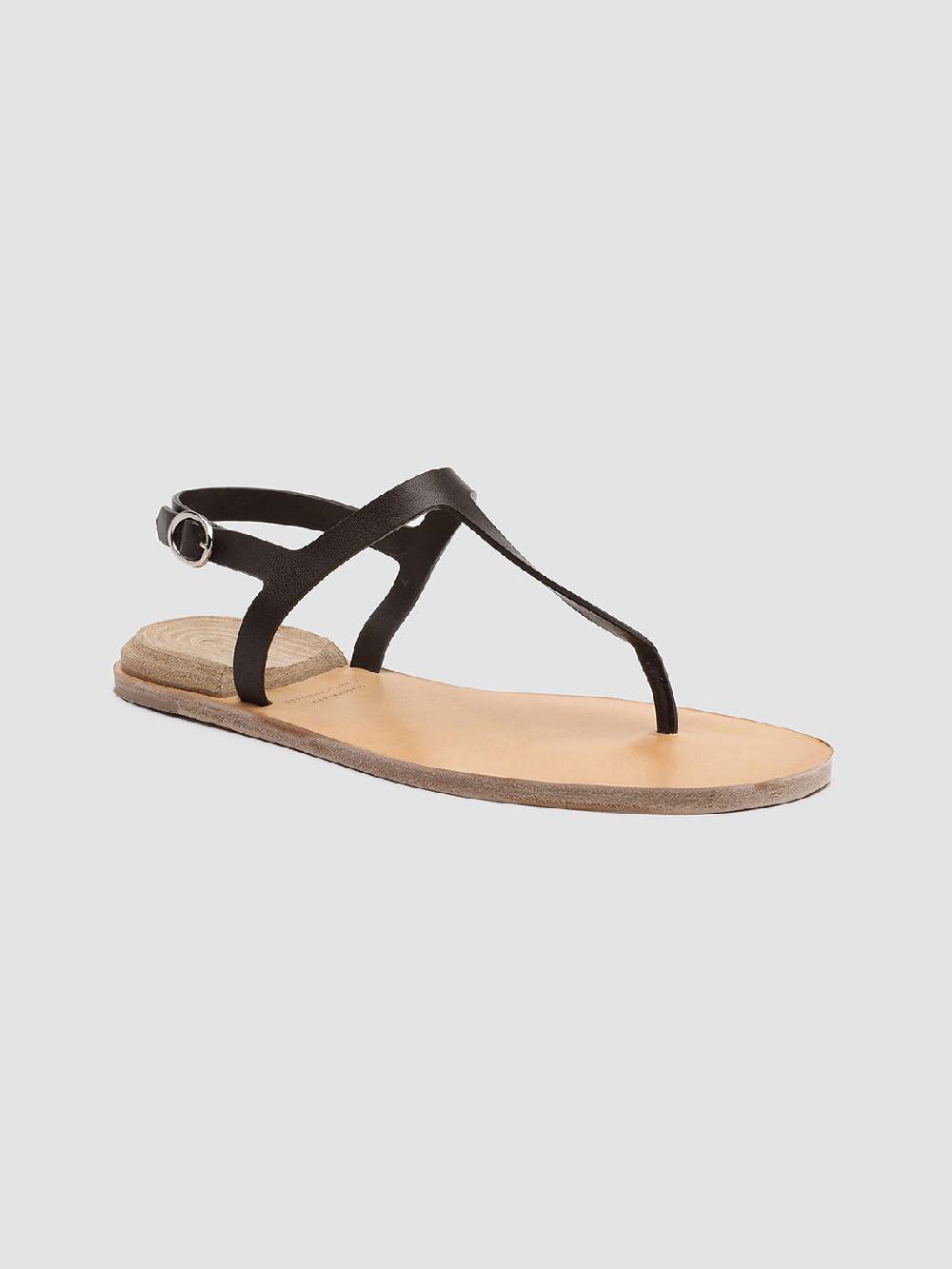 Officine Creative CONTRAIRE 007 Sandali in Nappa Nera In vendita