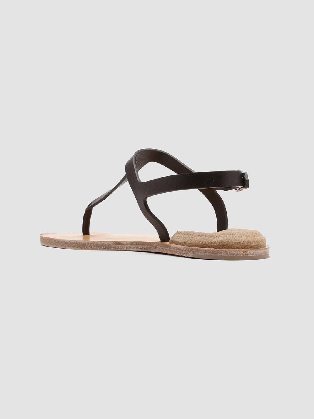 Officine Creative CONTRAIRE 007 Sandali in Nappa Nera In vendita