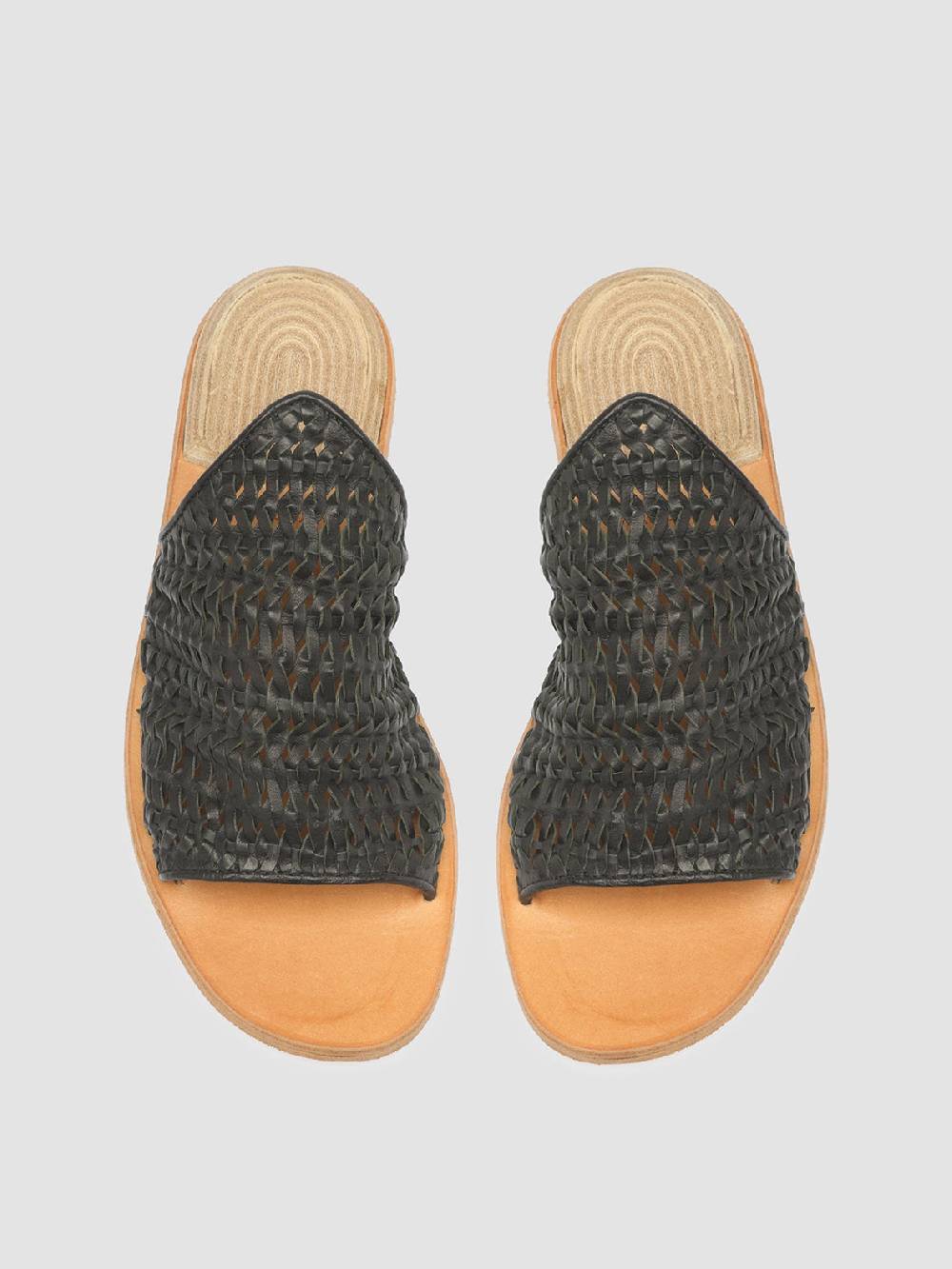 Officine Creative CONTRAIRE 008 Sandali in Pelle Nera Duty-free