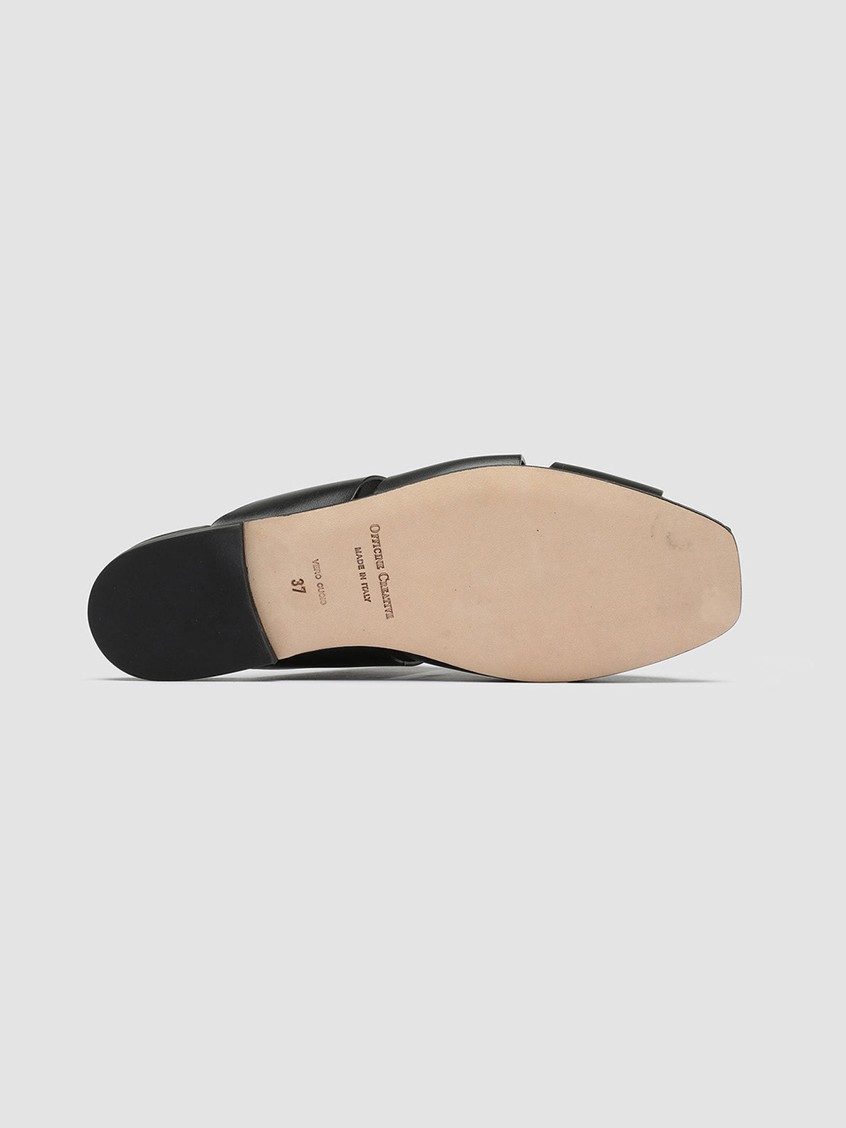 Officine Creative CUBA 001 Sabot in Pelle Nera Sconti questo mese