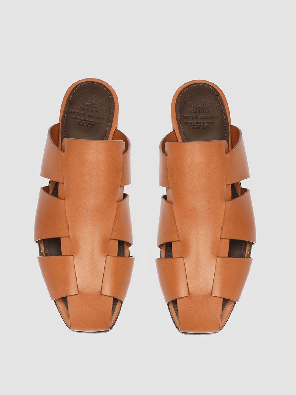 Officine Creative CUBA 001 Sabot in Pelle Rossa 2025