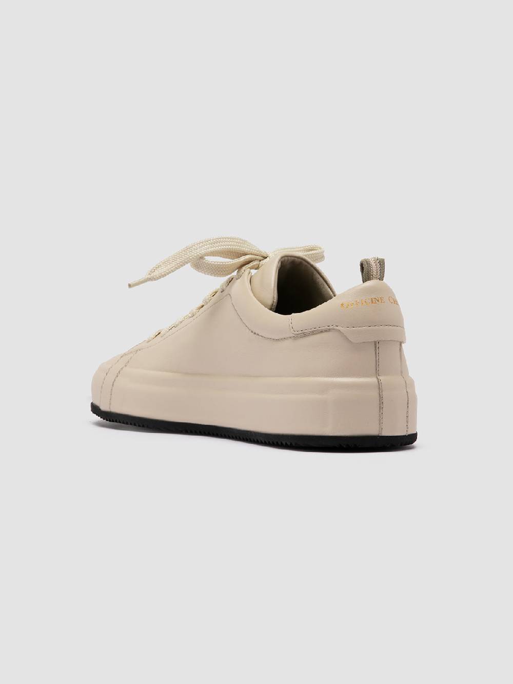 Officine Creative EASY 101 Sneakers Basse in Pelle Avorio Italia