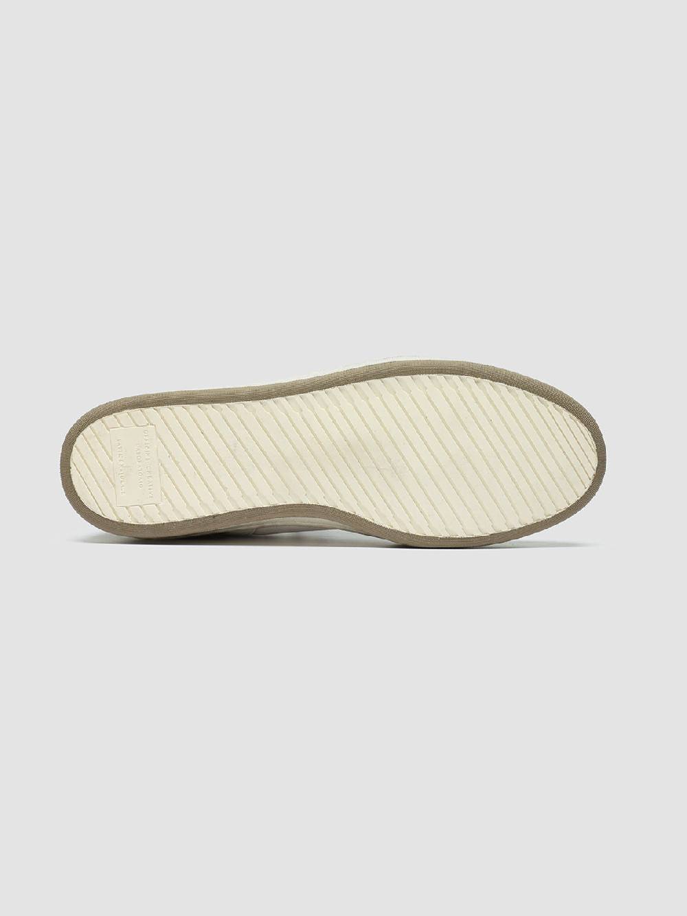 Officine Creative MAGIC 101 Sneakers in Pelle e Camoscio Bianco In Linea
