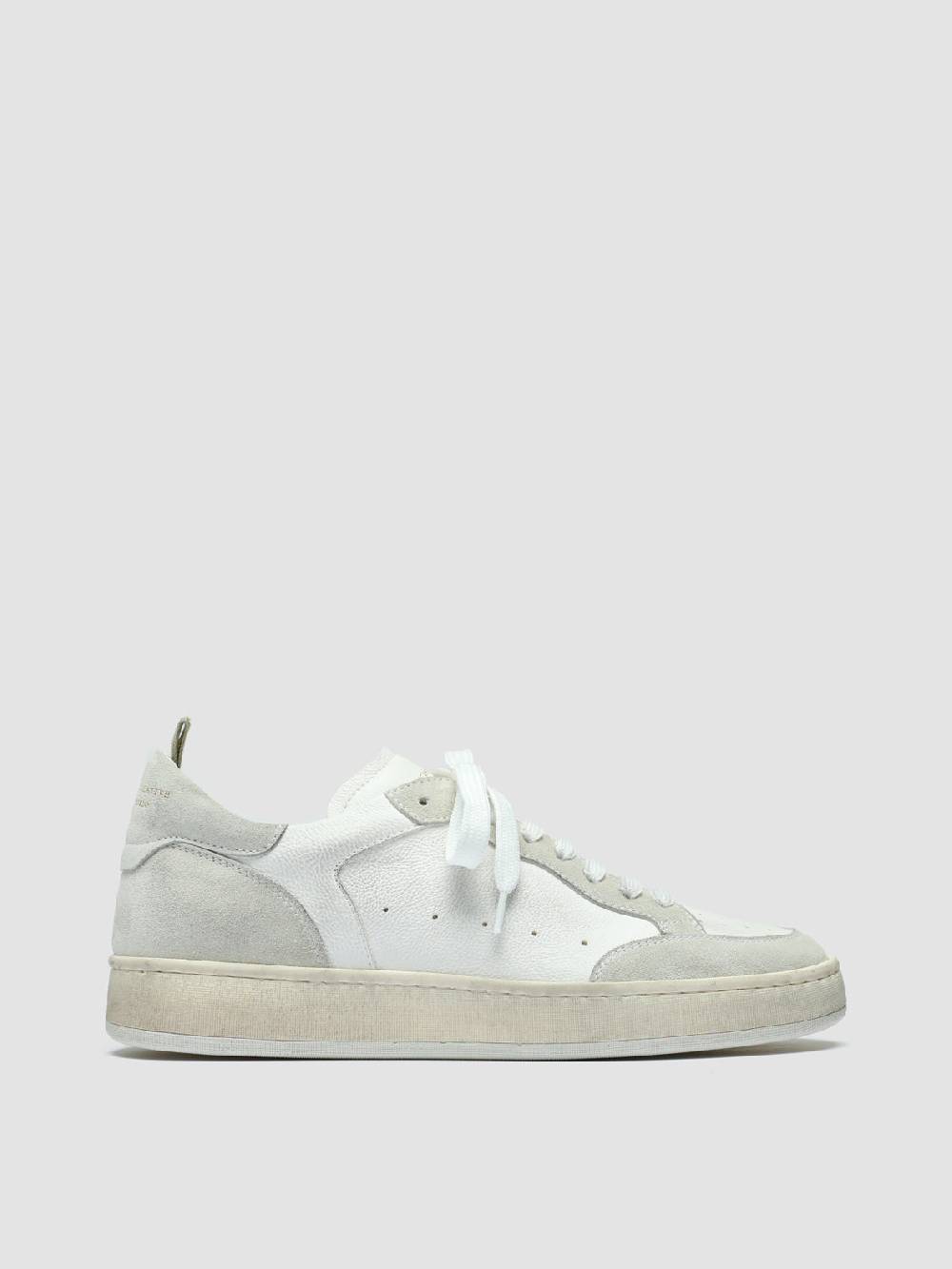 Officine Creative MAGIC 101 Sneakers in Pelle e Camoscio Bianco Nuovo