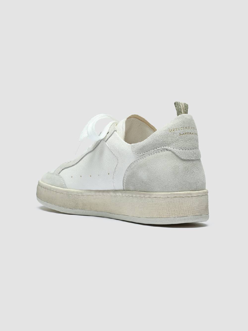 Officine Creative MAGIC 101 Sneakers in Pelle e Camoscio Bianco Nuovo