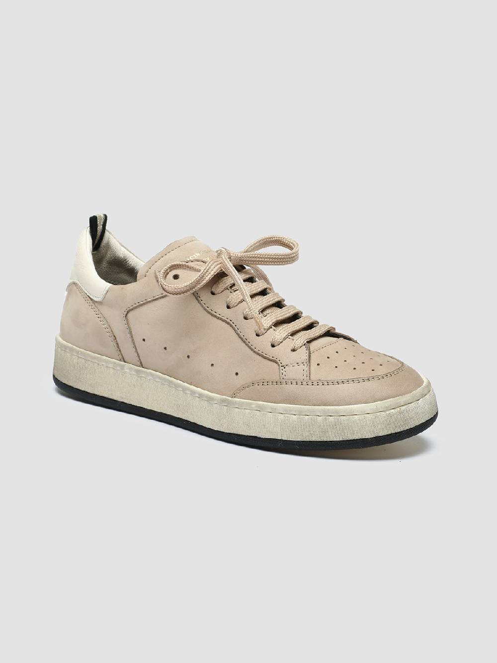 Officine Creative MAGIC 102 Sneakers in Pelle e Camoscio Marrone Spedizione Gratuita