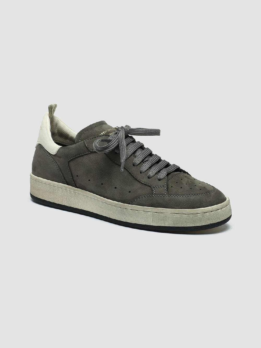 Officine Creative MAGIC 102 Sneakers in Pelle e Camoscio Grigio Soddisfazione Garantita