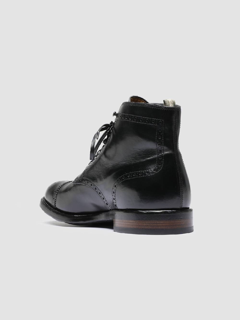 Officine Creative TEMPLE 004 Stivaletti in Pelle Nera Promozione Limitata