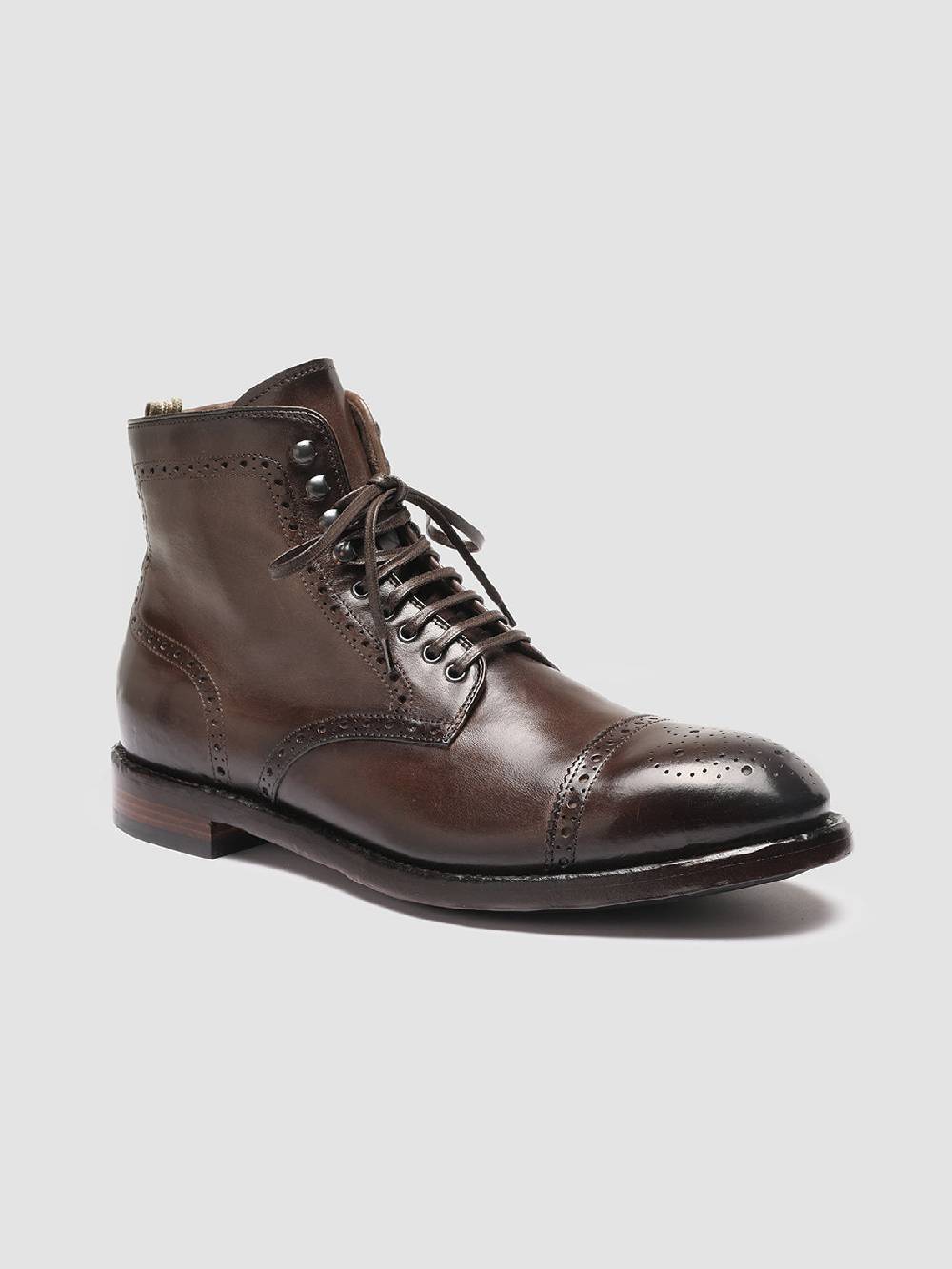 Officine Creative TEMPLE 004 Stivaletti in Pelle Marrone Fino Al -60%