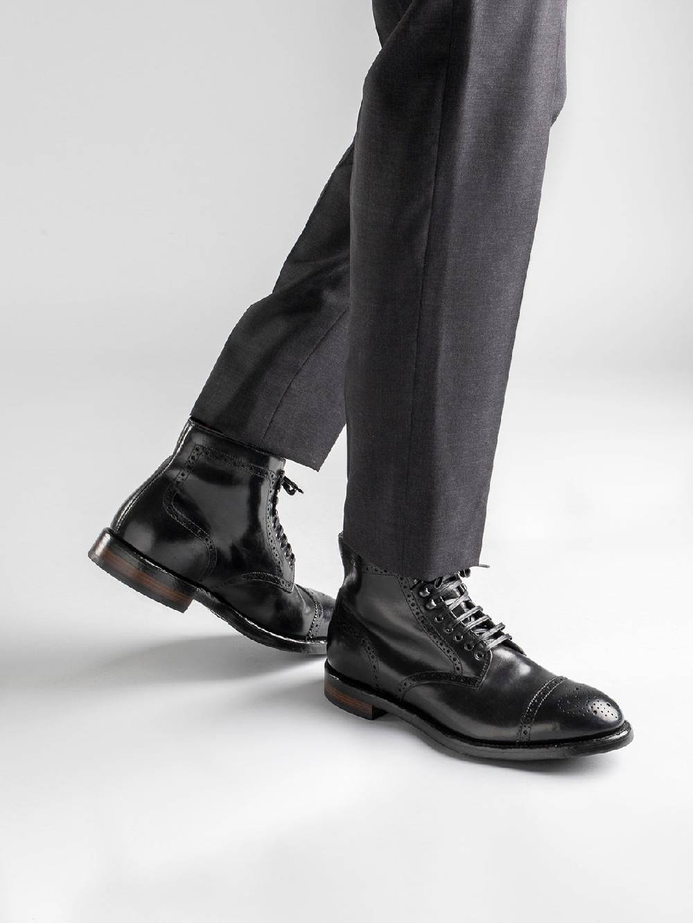 Officine Creative TEMPLE 004 Stivaletti in Pelle Marrone Fino Al -60%