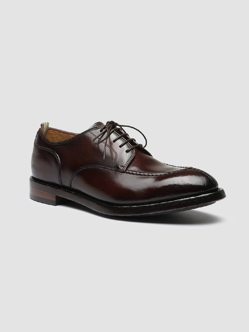 Officine Creative TEMPLE 005 Derby in Pelle Bordeaux Shopping Online