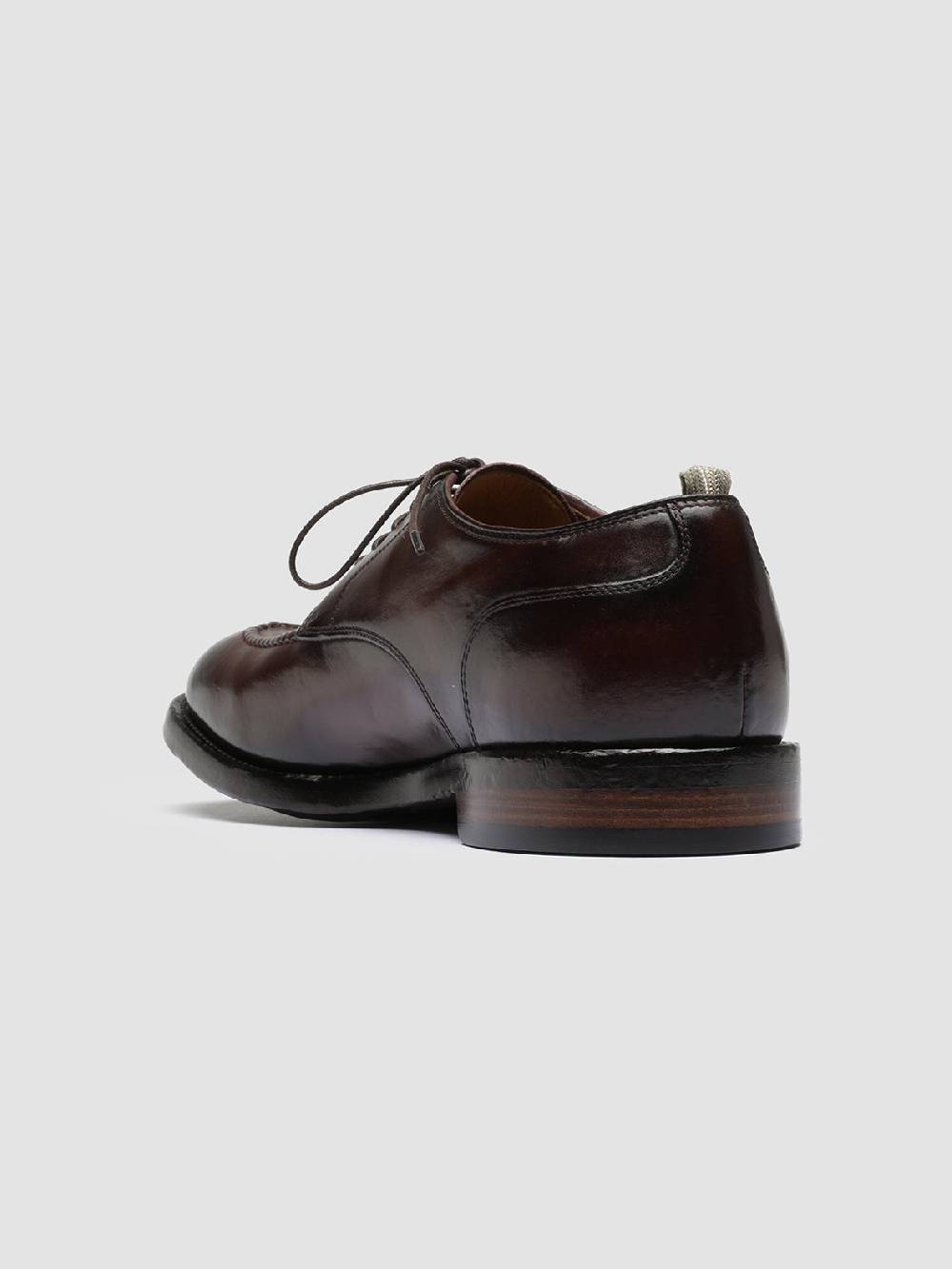 Officine Creative TEMPLE 005 Derby in Pelle Bordeaux Shopping Online