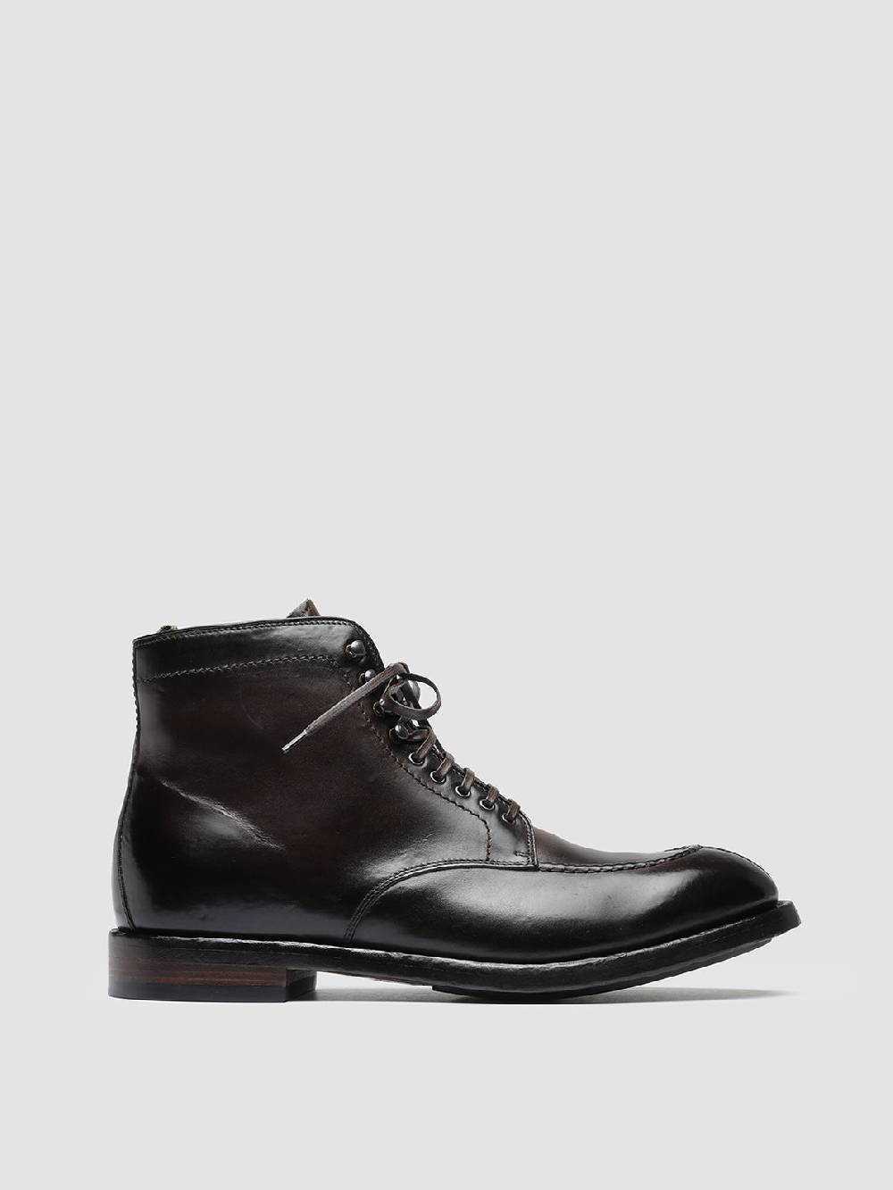 Officine Creative TEMPLE 006 Stivaletti in Pelle Marrone Affare Del Giorno