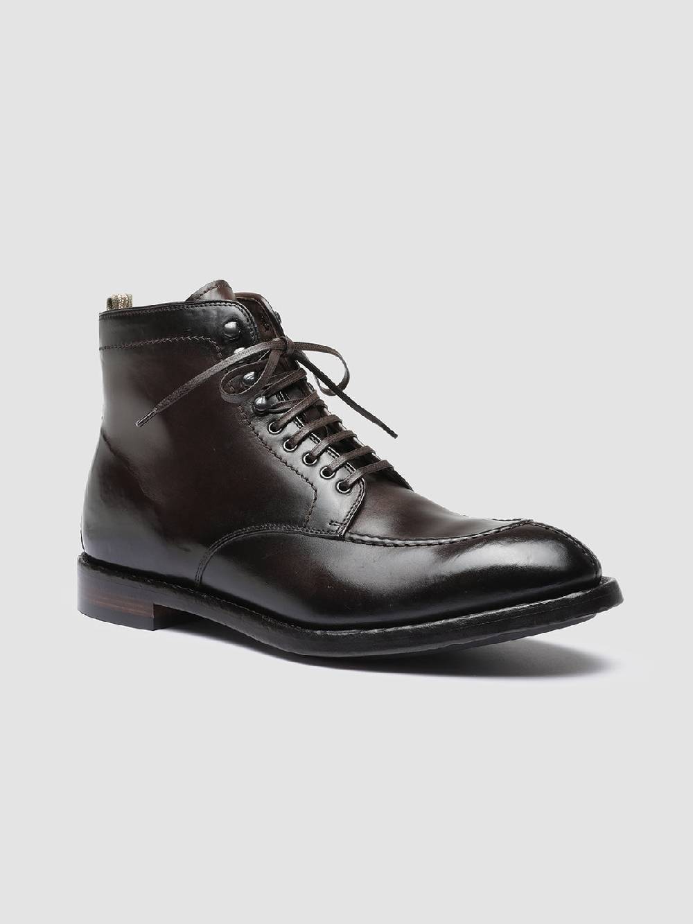 Officine Creative TEMPLE 006 Stivaletti in Pelle Marrone Affare Del Giorno
