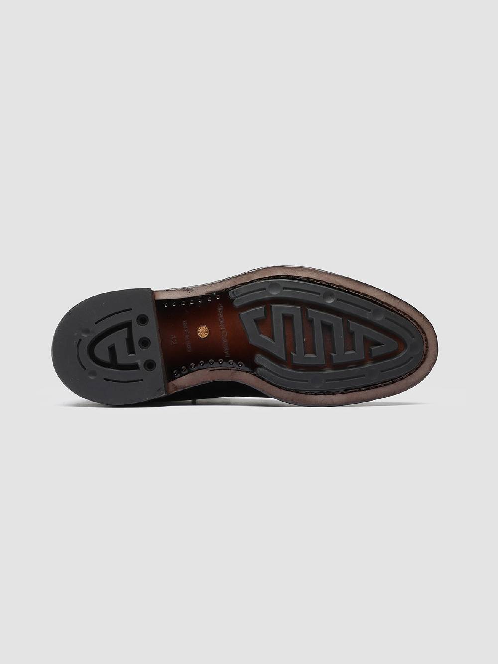 Officine Creative TEMPLE 006 Stivaletti in Pelle Marrone Affare Del Giorno