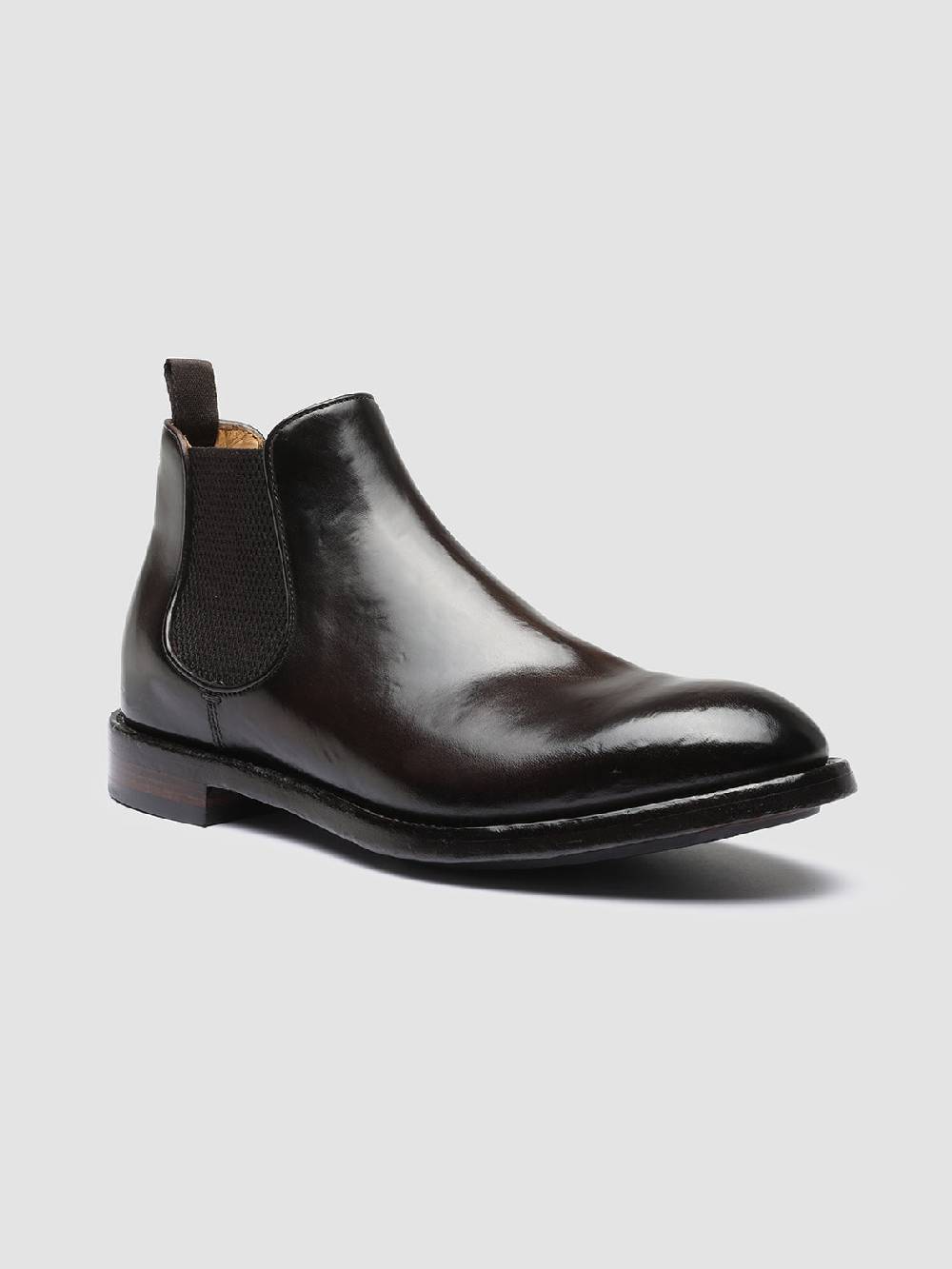 Officine Creative TEMPLE 008 Stivaletti Chelsea in Pelle Marrone Convenienza