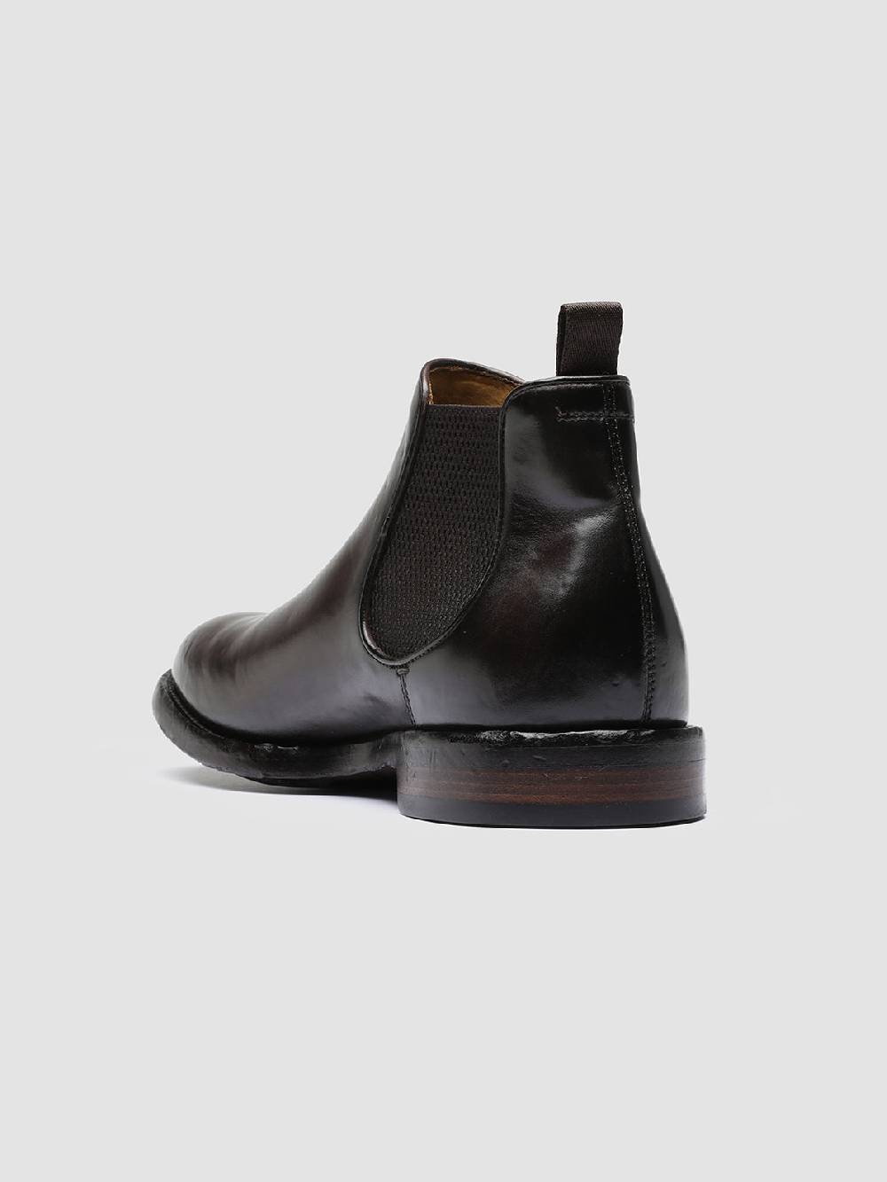 Officine Creative TEMPLE 008 Stivaletti Chelsea in Pelle Marrone Convenienza