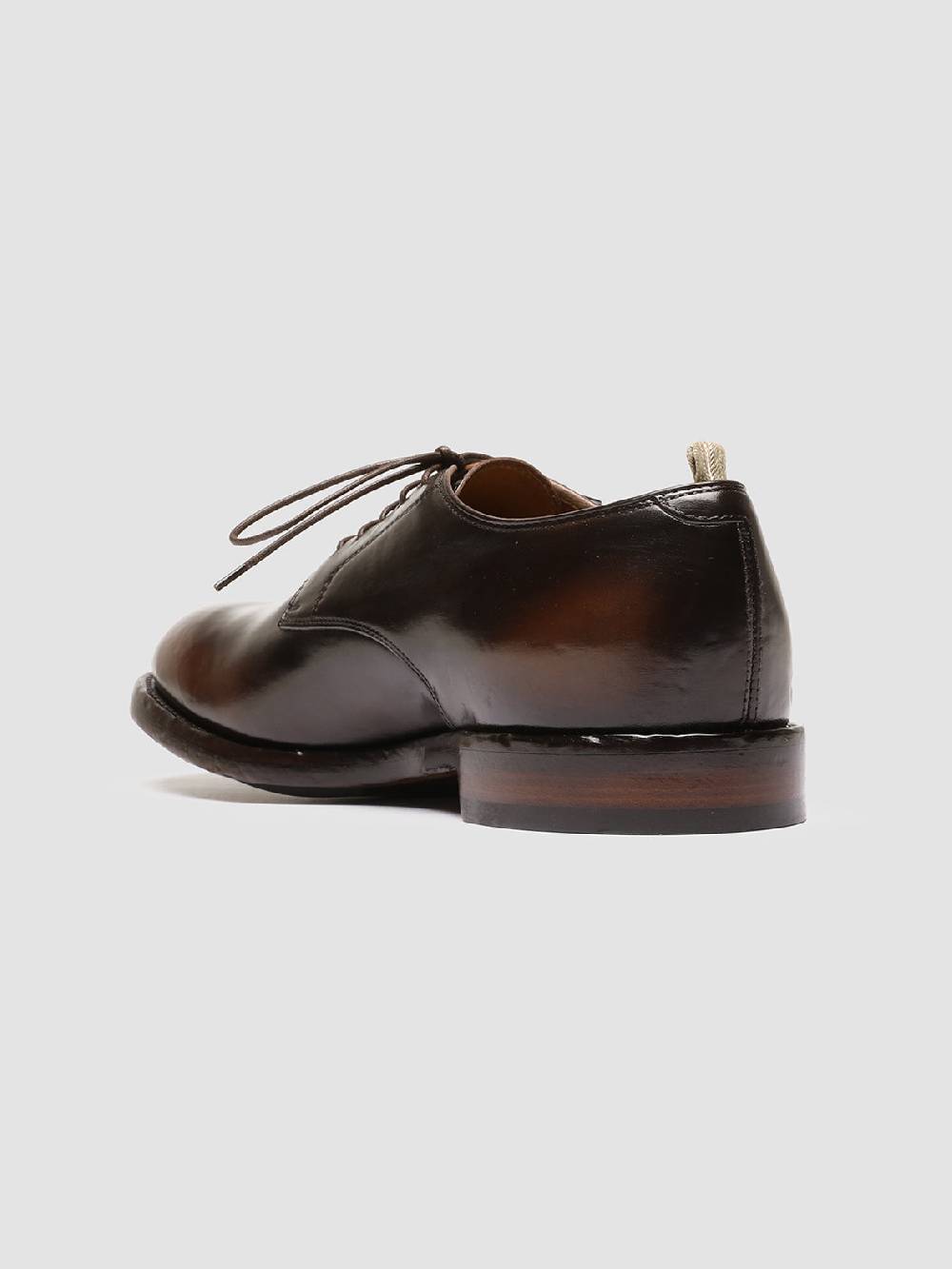 Officine Creative TEMPLE 018 Scarpe Derby in Pelle Marrone Presa