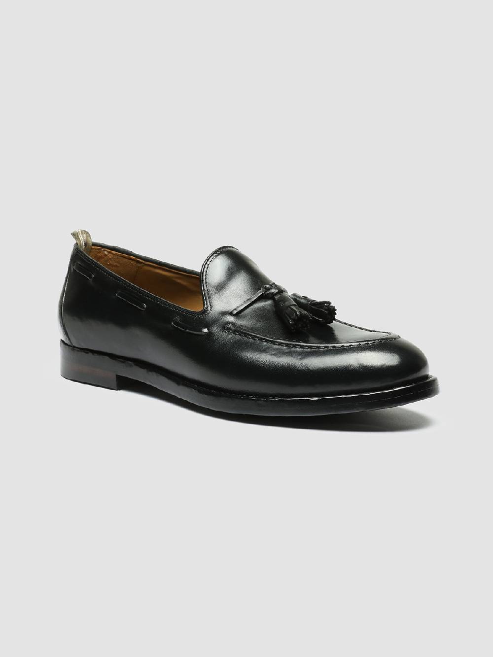Officine Creative TULANE 001 Mocassini con Nappine in Pelle Nera Sconto