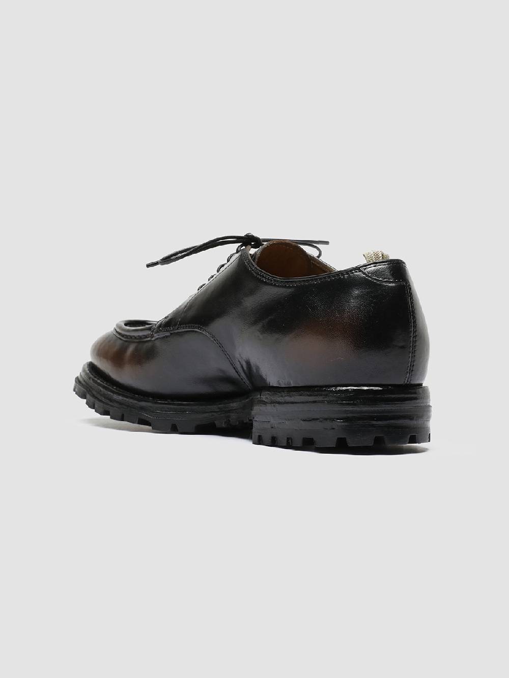 Officine Creative VAIL 009 Dark Brown Leather Derby Shoes Economico