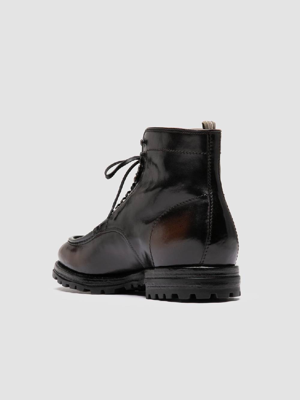 Officine Creative VAIL 010 Stivali Stringati in Pelle Marrone Online
