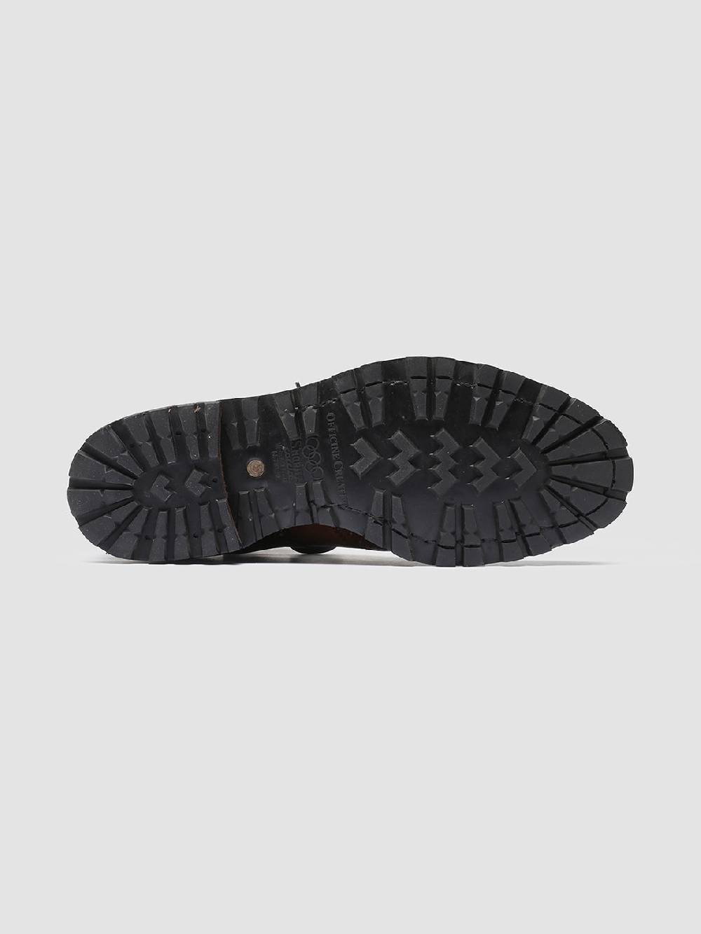Officine Creative VAIL 012 Dark Brown Leather Monkstrap Shoes Outlet