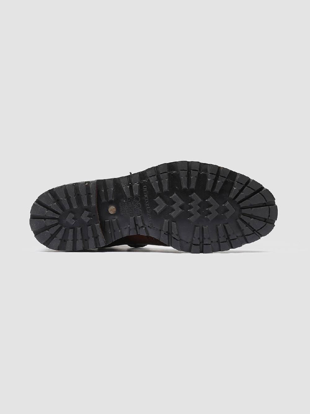 Officine Creative VAIL 012 Dark Brown Suede Monk Shoes In Vendita