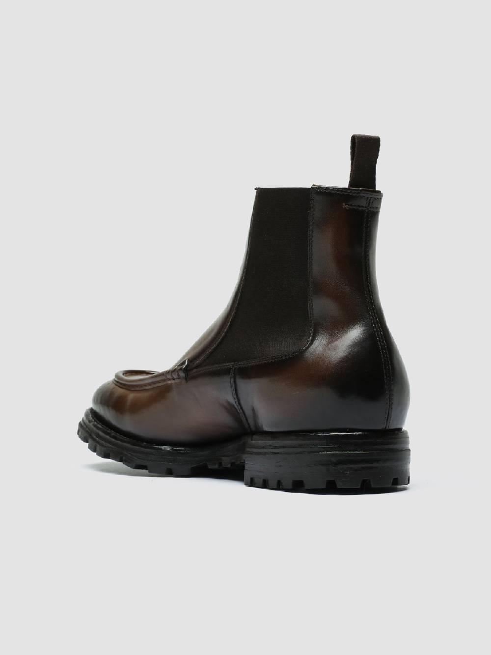 Officine Creative VAIL 017 Stivali Chelsea in Pelle Marrone Offerte