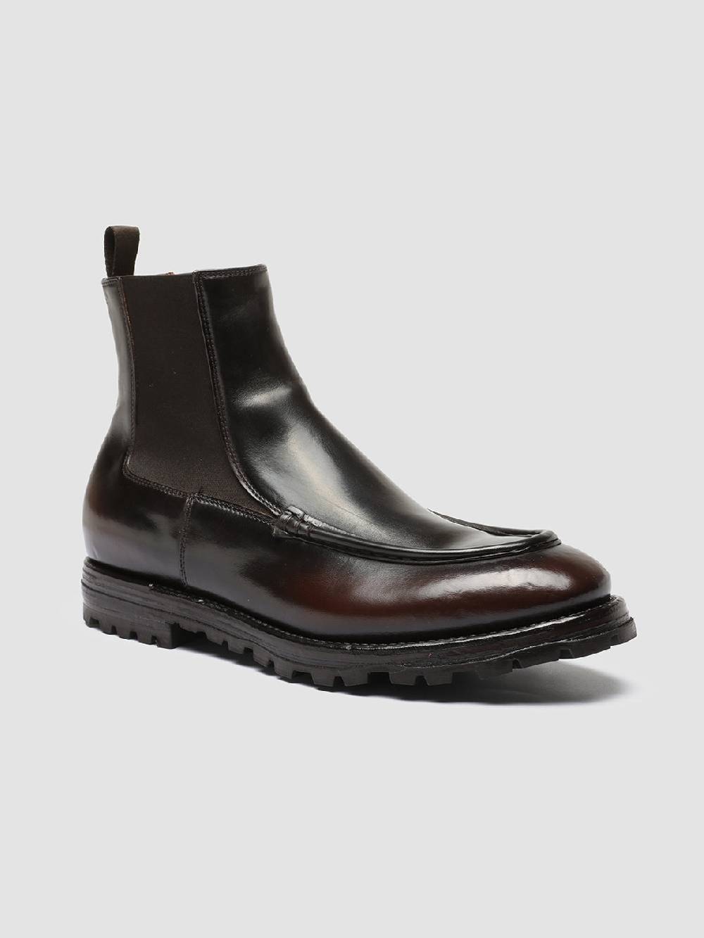 Officine Creative VAIL 017 Stivaletti Chelsea in Pelle Bordeaux Hotsell