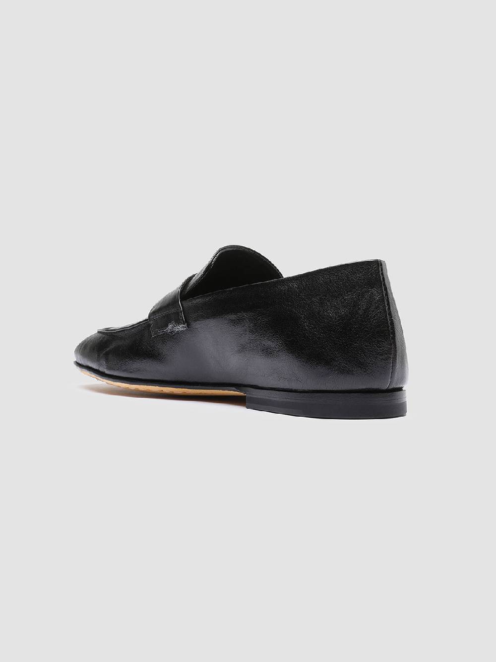 Officine Creative AIRTO 001 Mocassini Penny Loafer in Pelle Nera Vendita Calda
