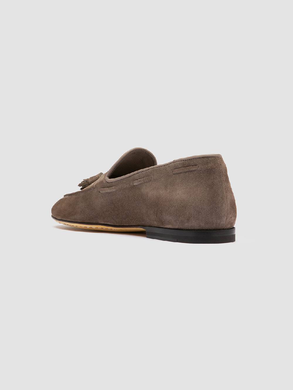 Officine Creative AIRTO 013 Mocassini con Nappine in Pelle Scamosciata Tortora Vendite Flash
