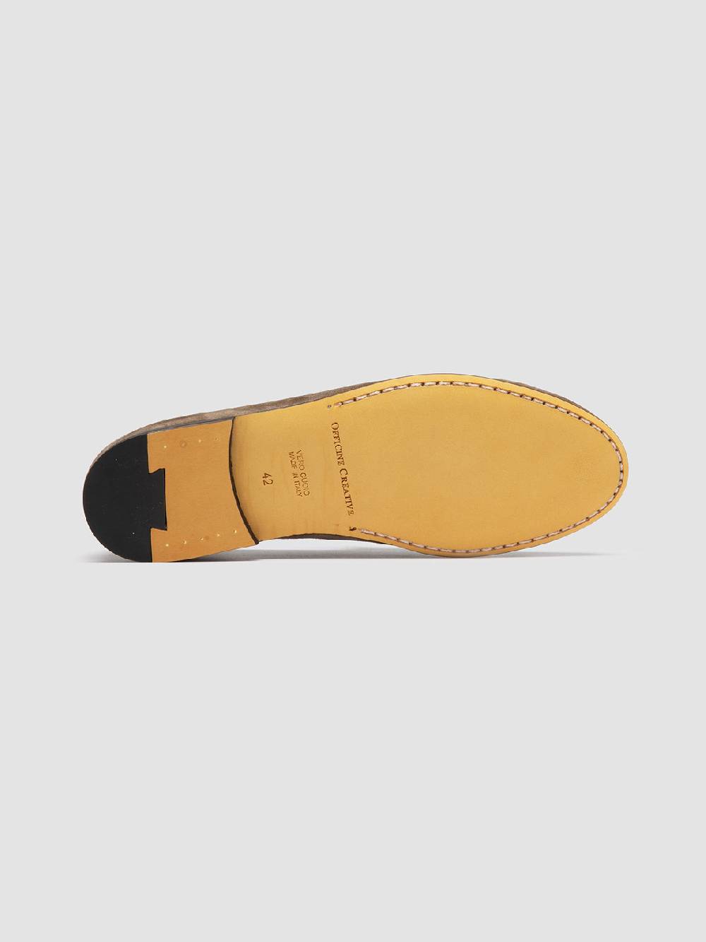 Officine Creative AIRTO 013 Mocassini con Nappine in Pelle Scamosciata Tortora Vendite Flash