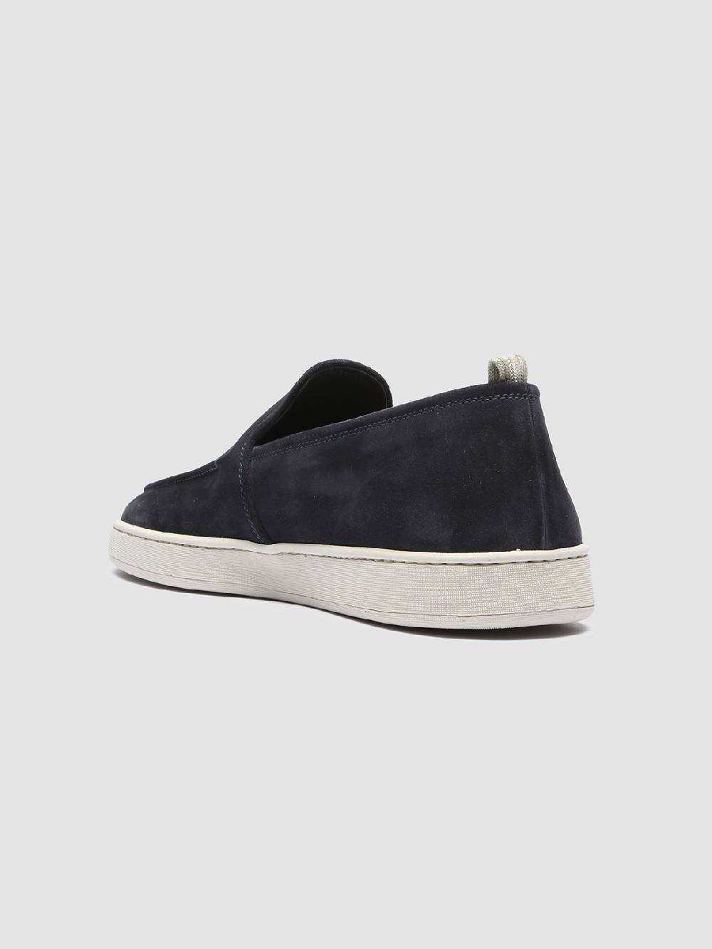 Officine Creative HERBIE 006 Mocassini in Pelle Scamosciata Blu Nuova