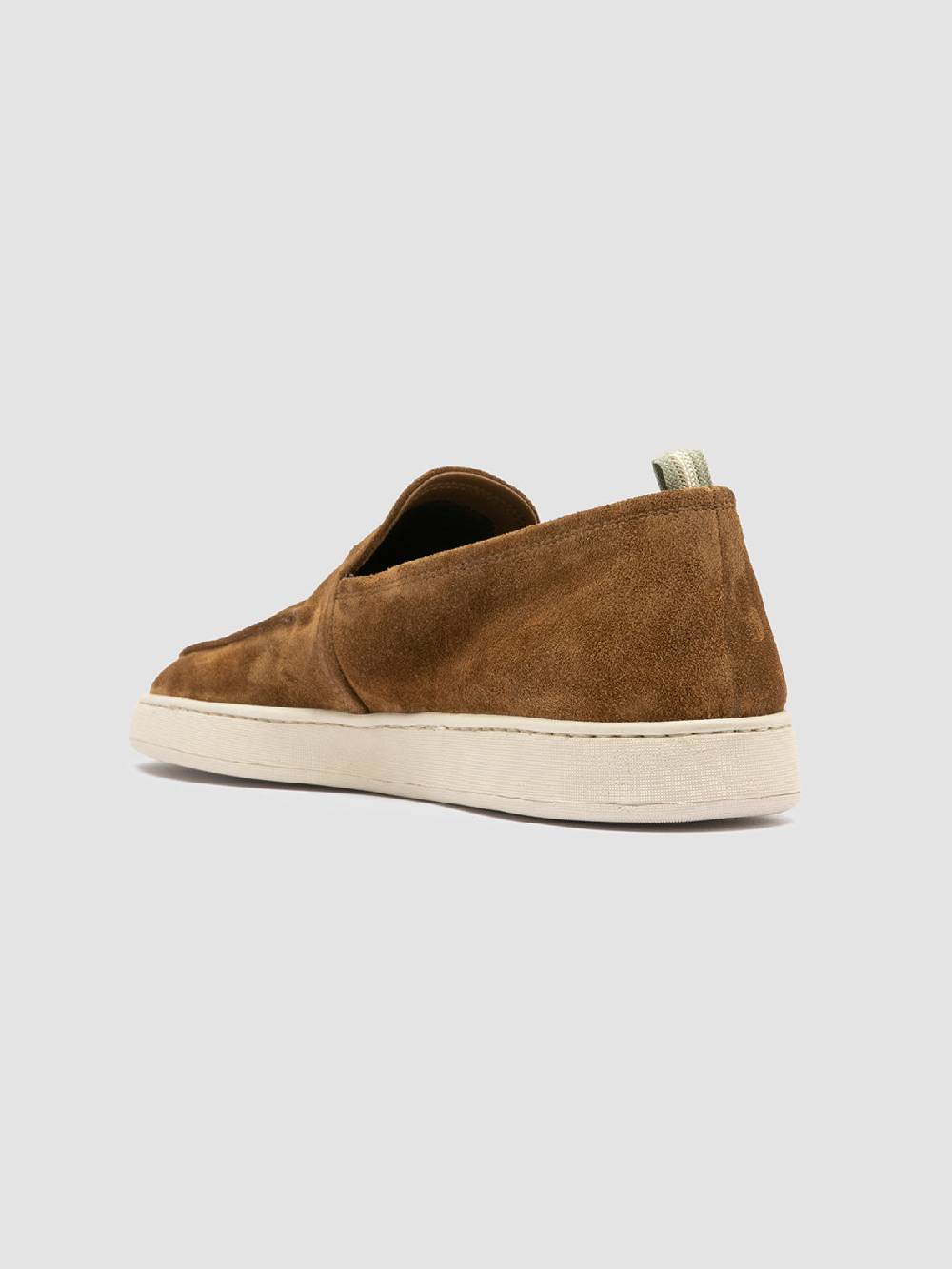 Officine Creative HERBIE 006 Mocassini in Pelle Scamosciata Marrone Moda