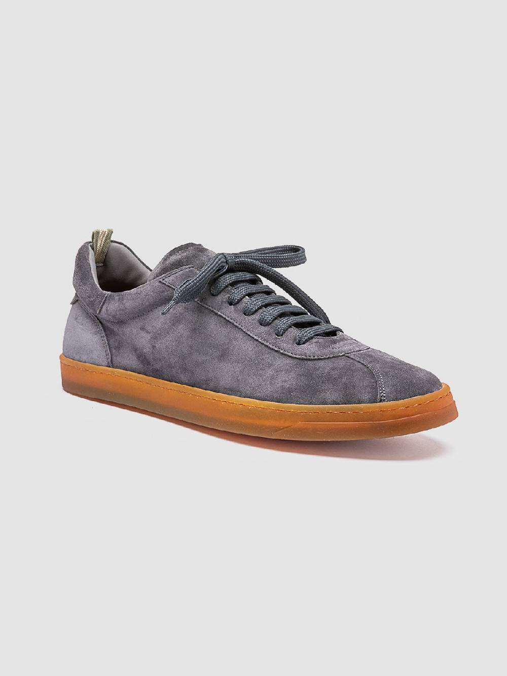 Officine Creative KARMA 015 Sneakers Basse in Pelle Scamosciata Grigia Offerta speciale