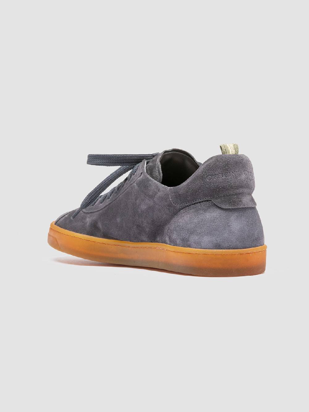 Officine Creative KARMA 015 Sneakers Basse in Pelle Scamosciata Grigia Offerta speciale