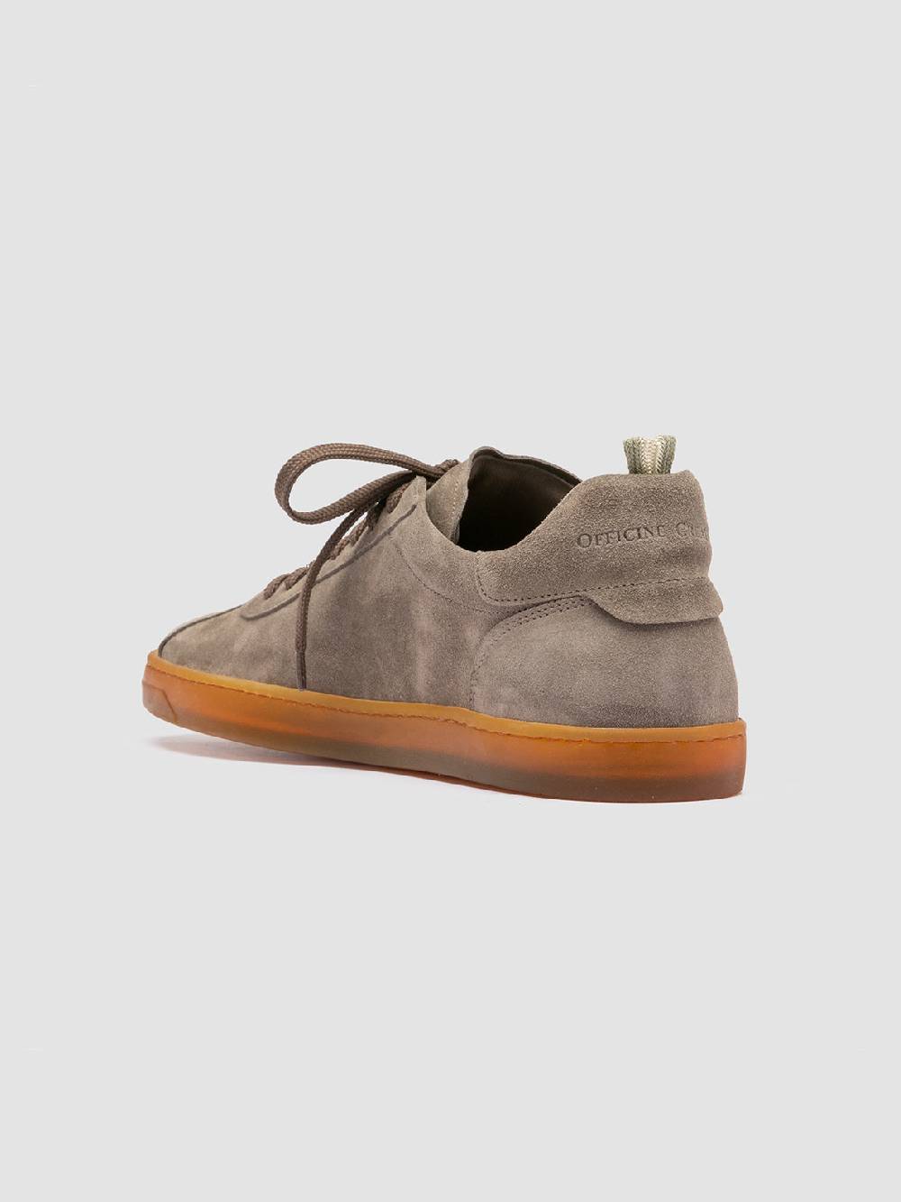 Officine Creative KARMA 015 Sneakers Basse in Pelle Scamosciata Tortora Comprare a buon mercato