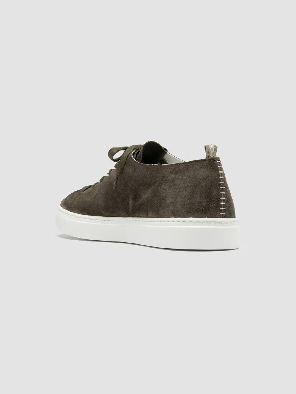 Officine Creative LEGGERA 001 Sneakers Basse in Pelle Scamosciata Verde Flash Sale