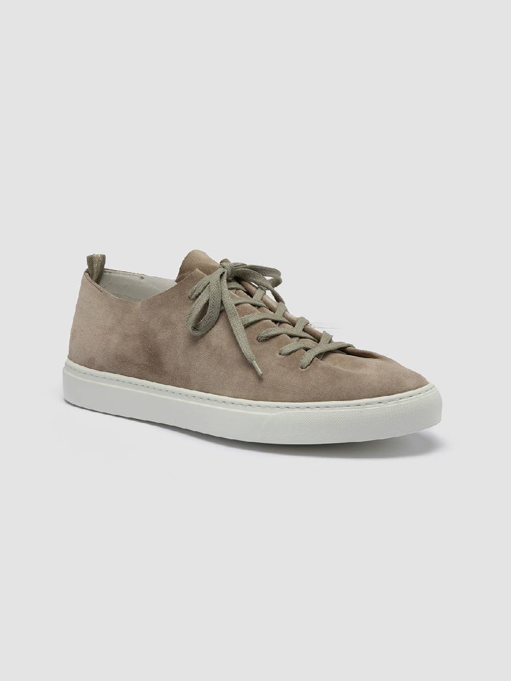 Officine Creative LEGGERA 001 Sneakers Basse in Pelle Scamosciata Tortora Fornitura limitata